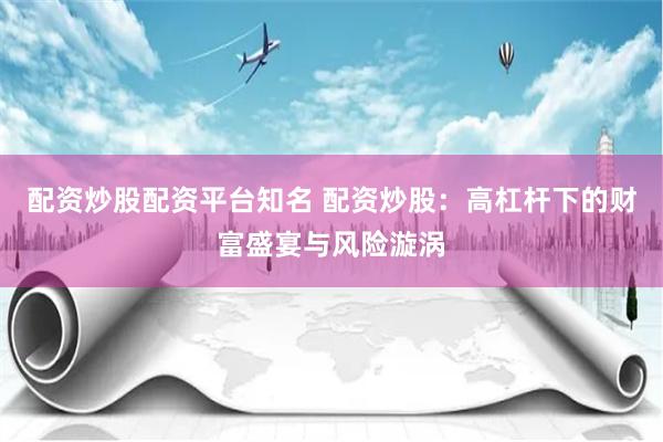 配资炒股配资平台知名 配资炒股：高杠杆下的财富盛宴与风险漩涡